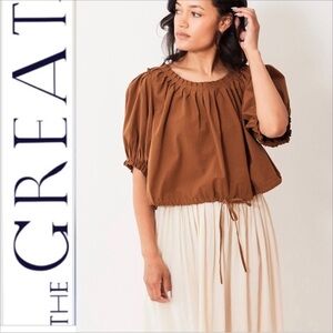 NEW THE GREAT. hills top in suntan